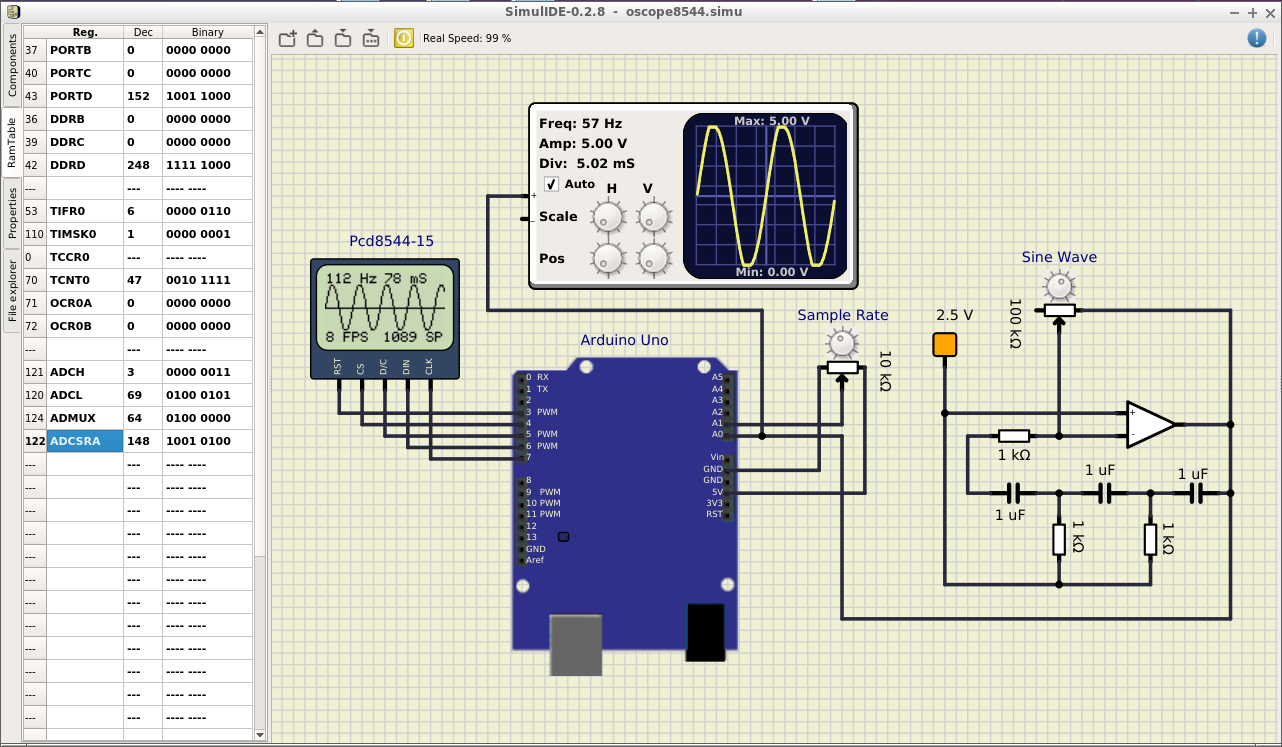 SimulIDE Arduino Simulator